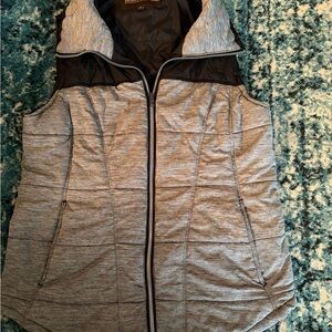 Sleeveless  Vest - Gray/Black